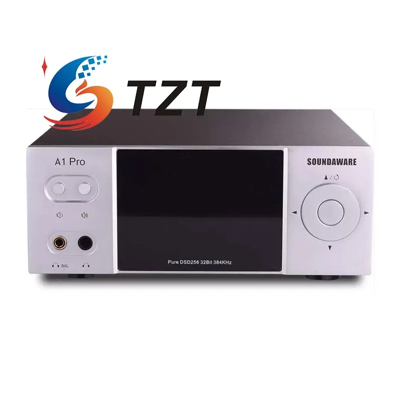 TZT A1PRO 스트리밍 음악 플레이어 디지털 턴테이블 디코딩 앰프, 사운드웨어 용 블랙/실버 헤드폰 앰프 버전