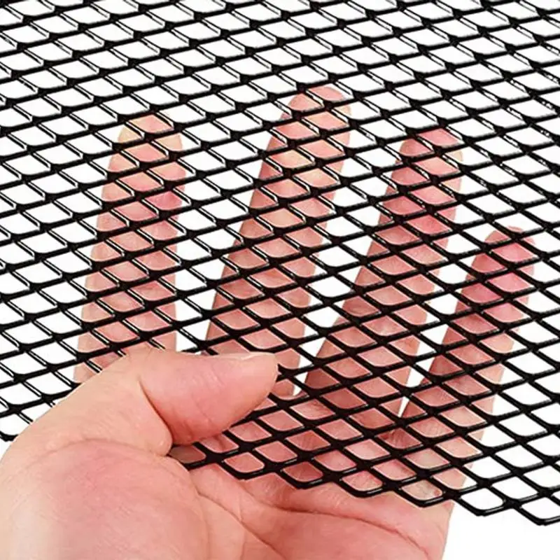 Universal Car Grill Mesh Aluminum Alloy Auto Grille Insert Bumper Rhombic Hole 3x6mm 4x8mm 6x12mm 8x16mm 10x20mm Sensible,car exterior accessories,car grill mesh