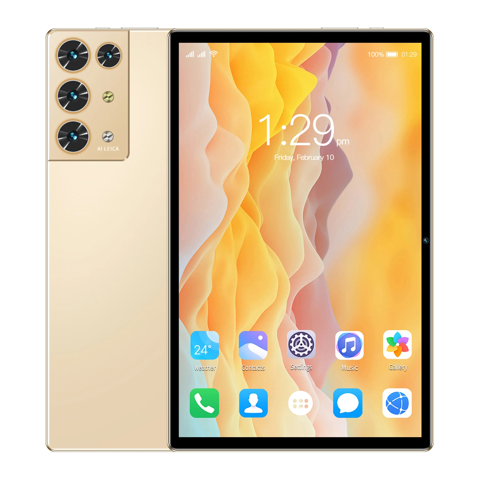 10.1 inch Tablet 8GB+256GB 5G Calling Tablets 10-Core MTK6797 Processor 128GB High-Clear Large Screen BT5.0 7000mAh Battery 2