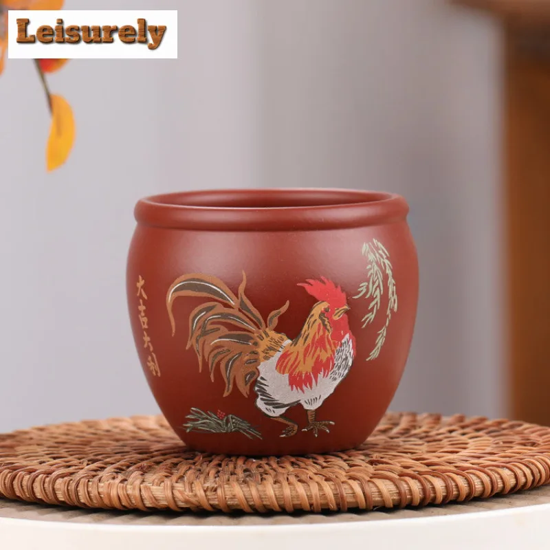150ml Yixing Zisha Chook Teacup Vintage Tea Bowl Tea Cup Set Tea-tasting Meditation Cup Jianzhan Master Cups Tea Items Supplies