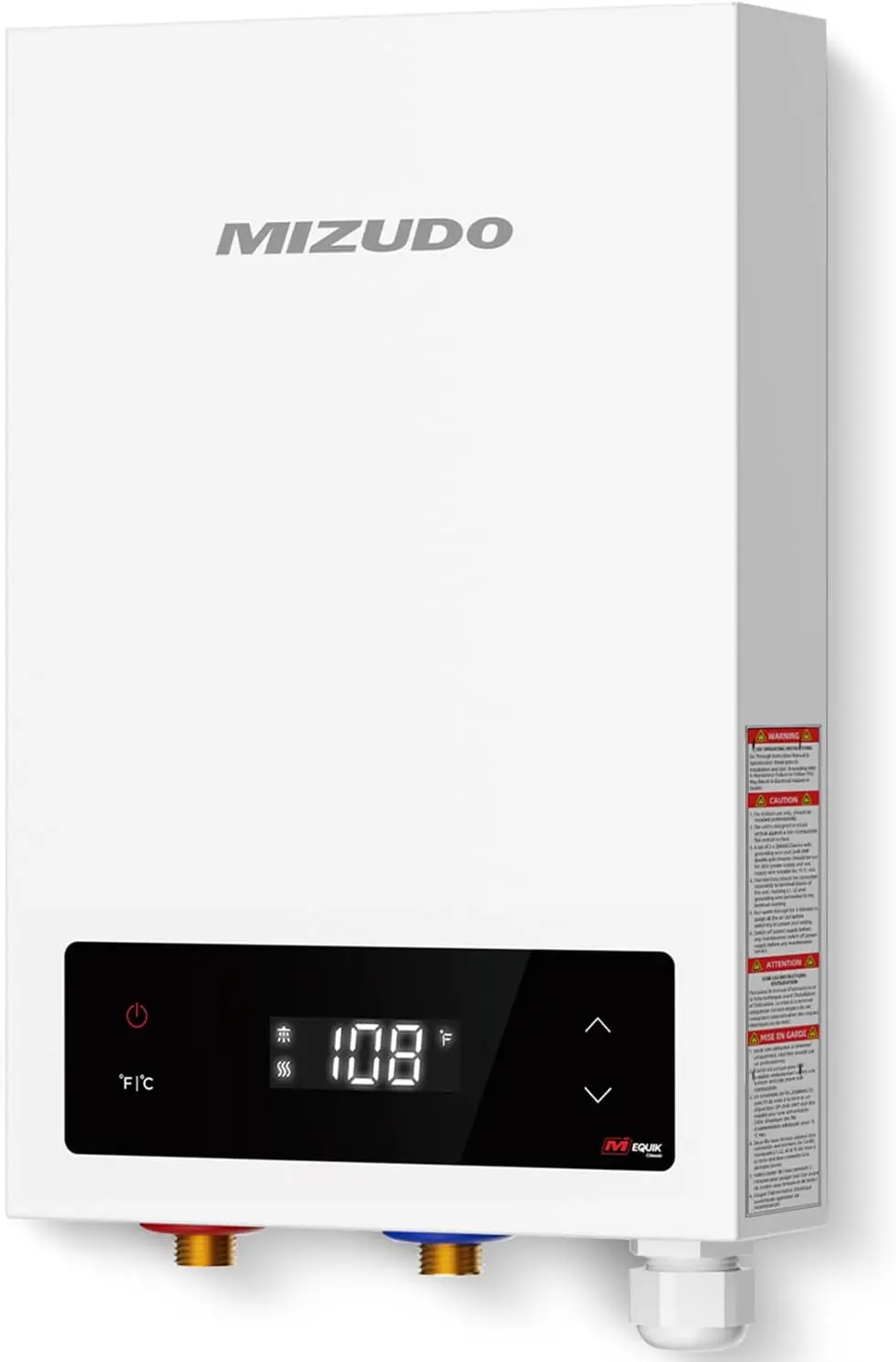 Tankless Water Heater Electric 14KW 240Volt Instant Hot Water Heater with LED Digital Display Touch Self Modulating Save Space