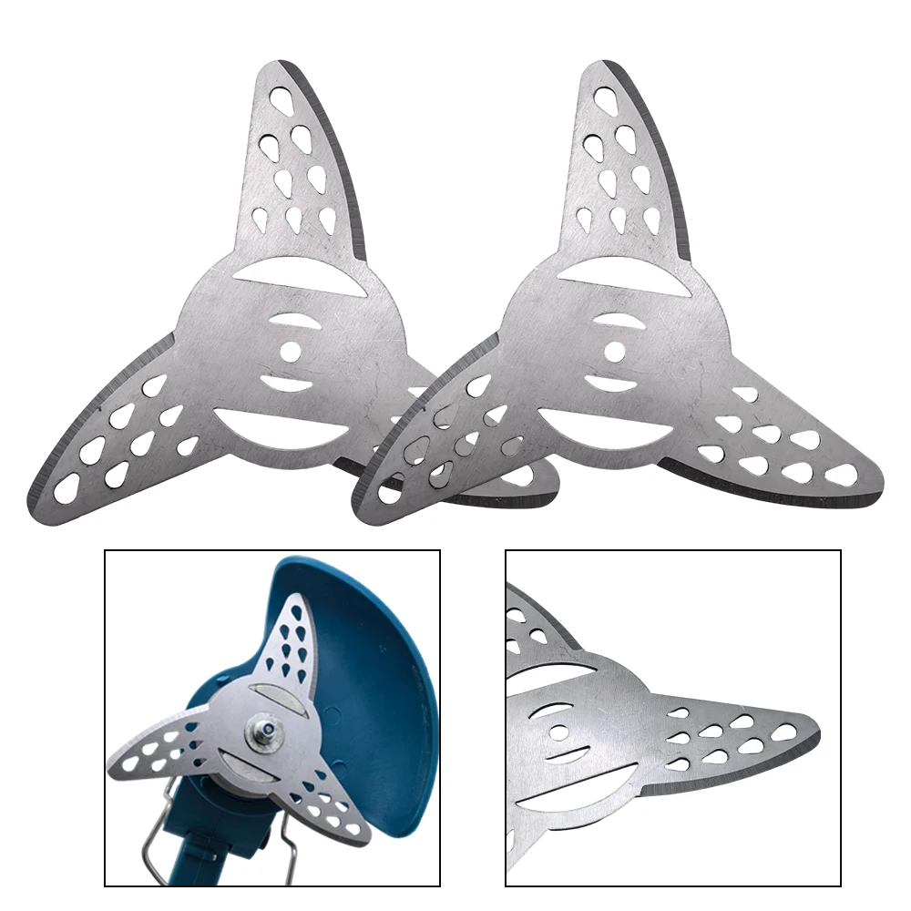 1/2/4pcs Metal Grass String Trimmer Brushcutter Head Blades 150mm for Electric Lawn Mower