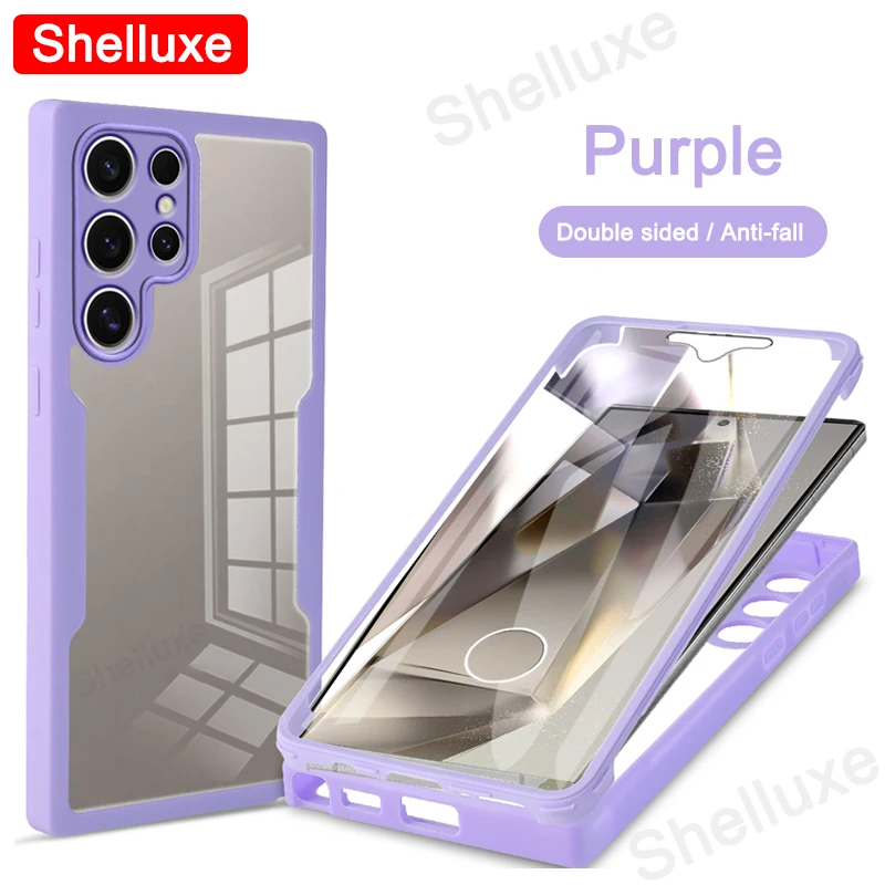 360 Full Body Front+Back Clear Silicone Case Cover - Enhanced Protection