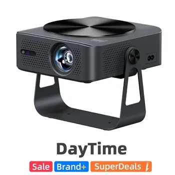 Proiettore Android LED 4K 760 Lumen 1080P 3D Portatile con Altoparlante WIFI per Mini Home Theater Cinema Telefono Beamer Smart TV AUN A005
