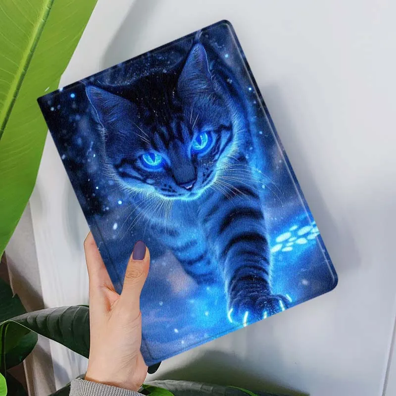 Adorable Cartoon Cat Tablet Case Cover