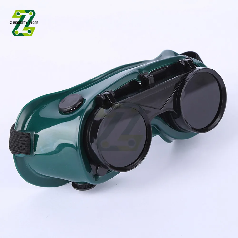 Double Flip Welding Glasses Cutting Welders Glasses Lenses Portable Safety Protective Cutting Grinding for Workplace