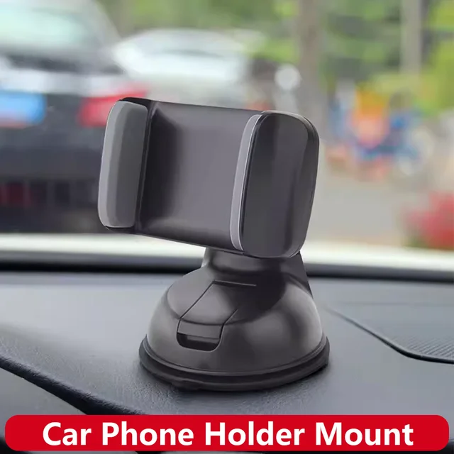 Car Phone Holder Mount Strong Suction Cup For Windshield and Dashboard For iPhone 15 14 13 Pro Max Samsung Xiaomi All Smartphone