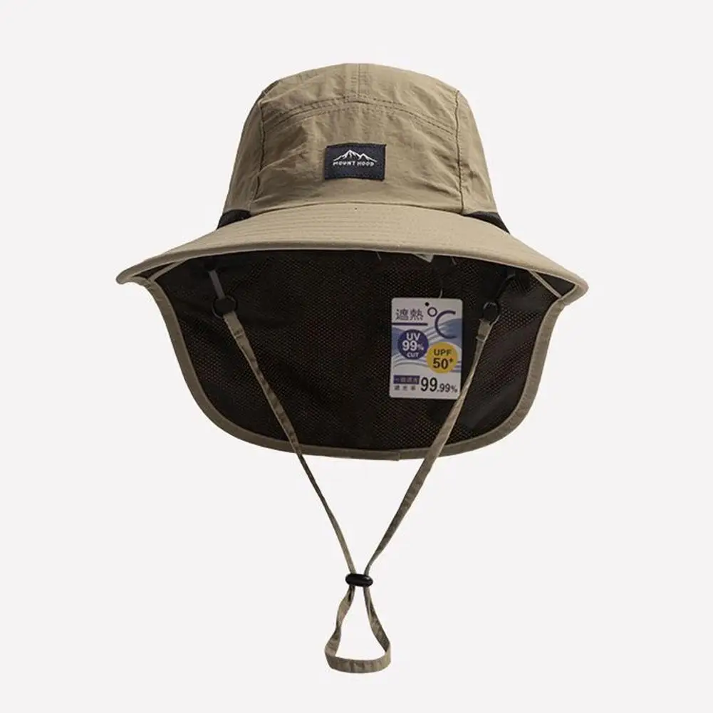 Quick-Drying Bucket Fisherman Sun Hat Wide Brim For Hiking Men Women