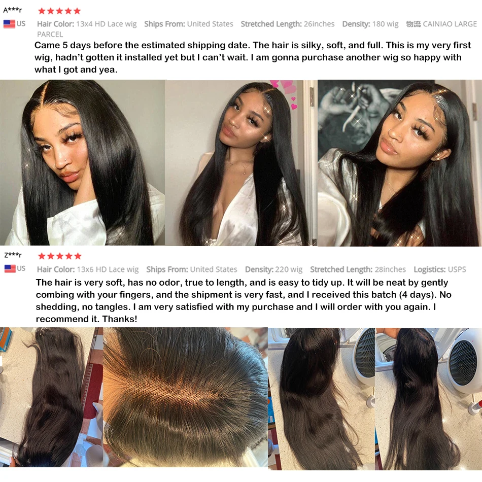 HD Lace Frontal Wig 28 30 inch Bone Straight Human Hair Wigs 220% 13x4/6 Lace Front Wigs 5x5 Human Hair Lace Closure Wigs