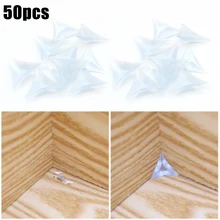 

50pcs Transparent Triangle Anti-Dust Corner Edges PVC Anti-Dust Corner Edge For Home Drawer Wall Corners Furniture Hardware