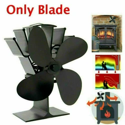 Airflow 4-Blade Heat Powered Stove Fan Blades ONLY Heat Distribution Stove Fans Blades Gas Wood Log Burners Fireplace Parts