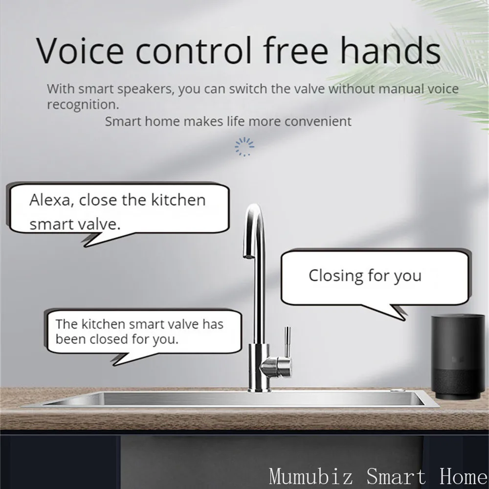 Válvula Inteligente Ewelink App Wifi Desligamento de Água e Gás Automático Controle sem Fio Compatível com Alexa Dn15 Dn20 Dn25 - Image 3
