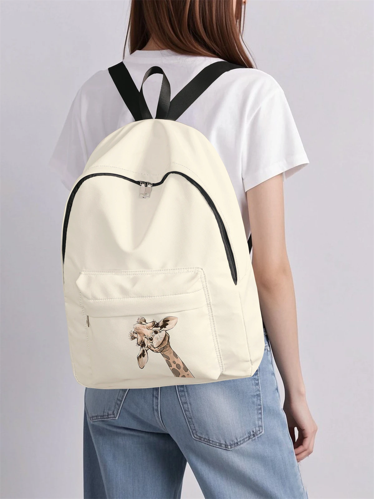 Giraffe Pattern Backpack, New 2025, Casual Travel Backpack, Lightweight and Simple Casual Travel Backpack