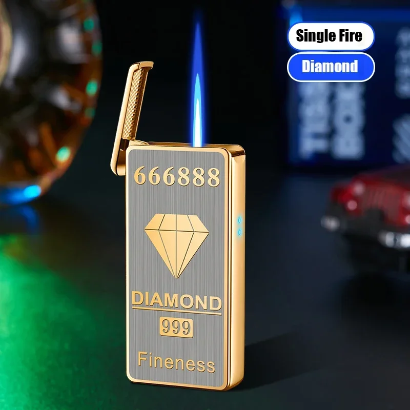 Briquet Gonflable SPORWAY - Flamme Réglable Coupe-Vent - Rechargeable - Cadeau Homme - Argenté Avec Boîte