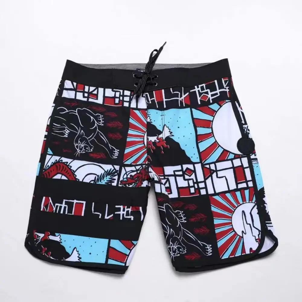 2024 New Summer Fashion Men Board Shorts Men Phantom Bermuda Beach Shorts Swim Shorts Men Waterproof Quick Dry Swimwear New 2