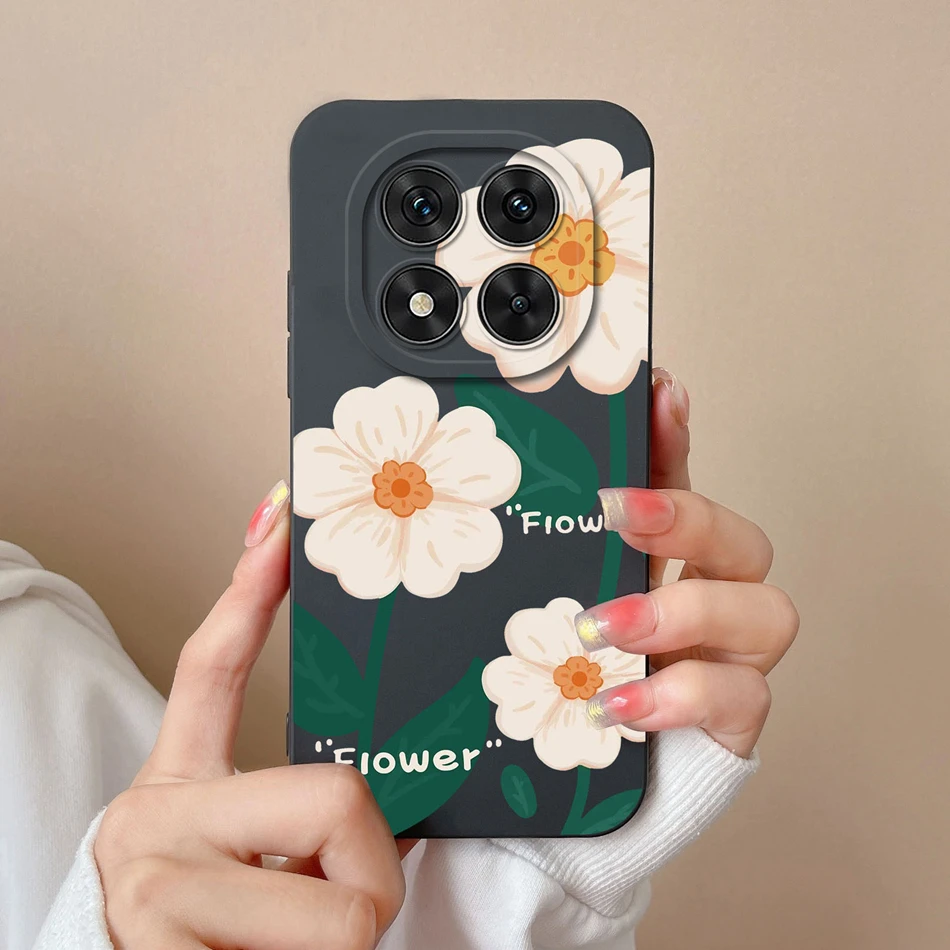 Floral Liquid Silicone Full Protection Phone Case - Elegant and Durable Cover