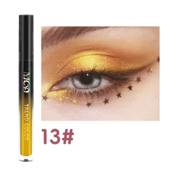 Radiant 13-Shade Waterproof Liquid Eyeshadow Collection - High Shine, Long-Lasting & Smudge-Proof Makeup (13)