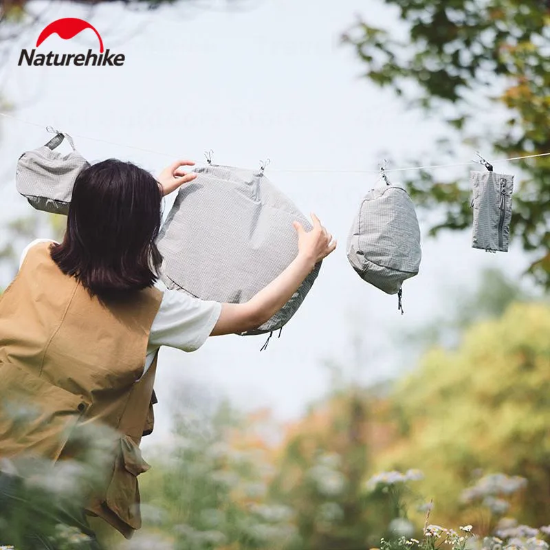 Naturehike Travel Storage Bag With Zipper Ultralight Outdoor Toiletry Suitcase Clothes Cosmetics Business Portable Makeup Bag