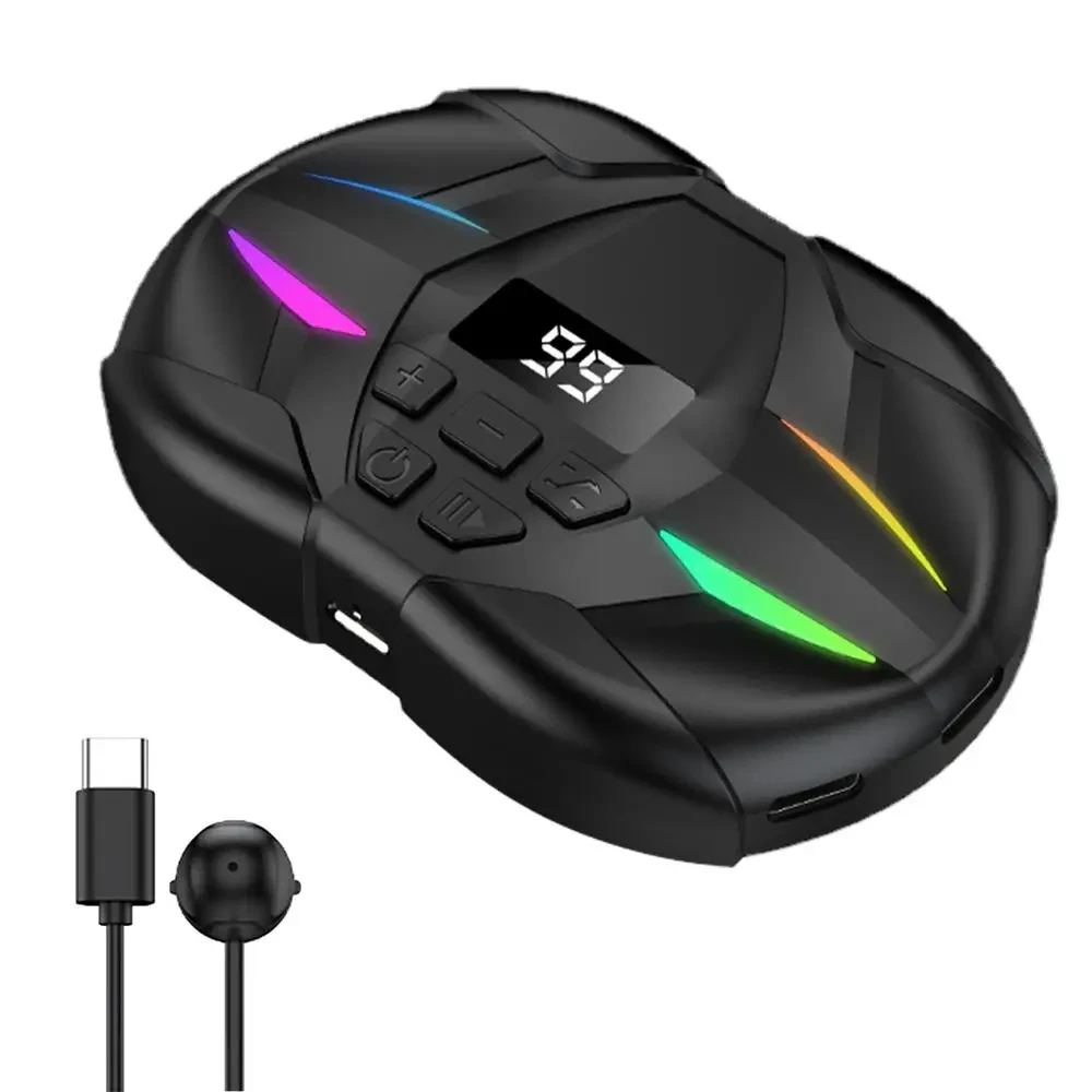 라이브 스트리밍 장비 클릭커 조절 가능한 게임 클릭커 디지털 디스플레이 및 RGB 라이트 포함 게임 라이브 방송 좋아요 보상용