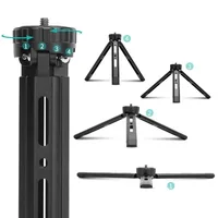 Mini Tripod for Camera Aluminum Tripie for Camera Desktop Mini Tripod Metal for Camera DSLR ILDC Camcorder Projector - Image 3