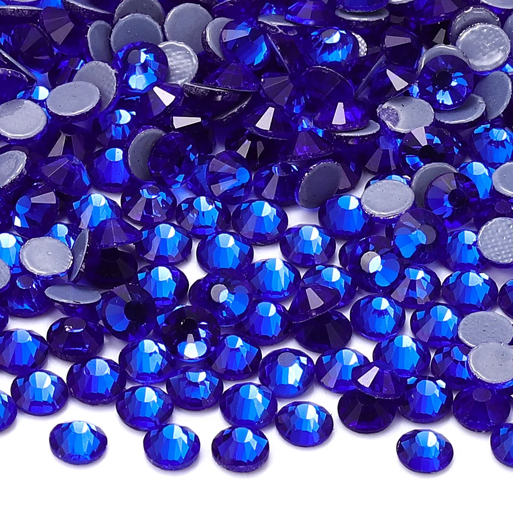 QIIY SS6-SS20 1440Pcs Top Glass Crystal Hotfix Rhinestones Flatback Glitter