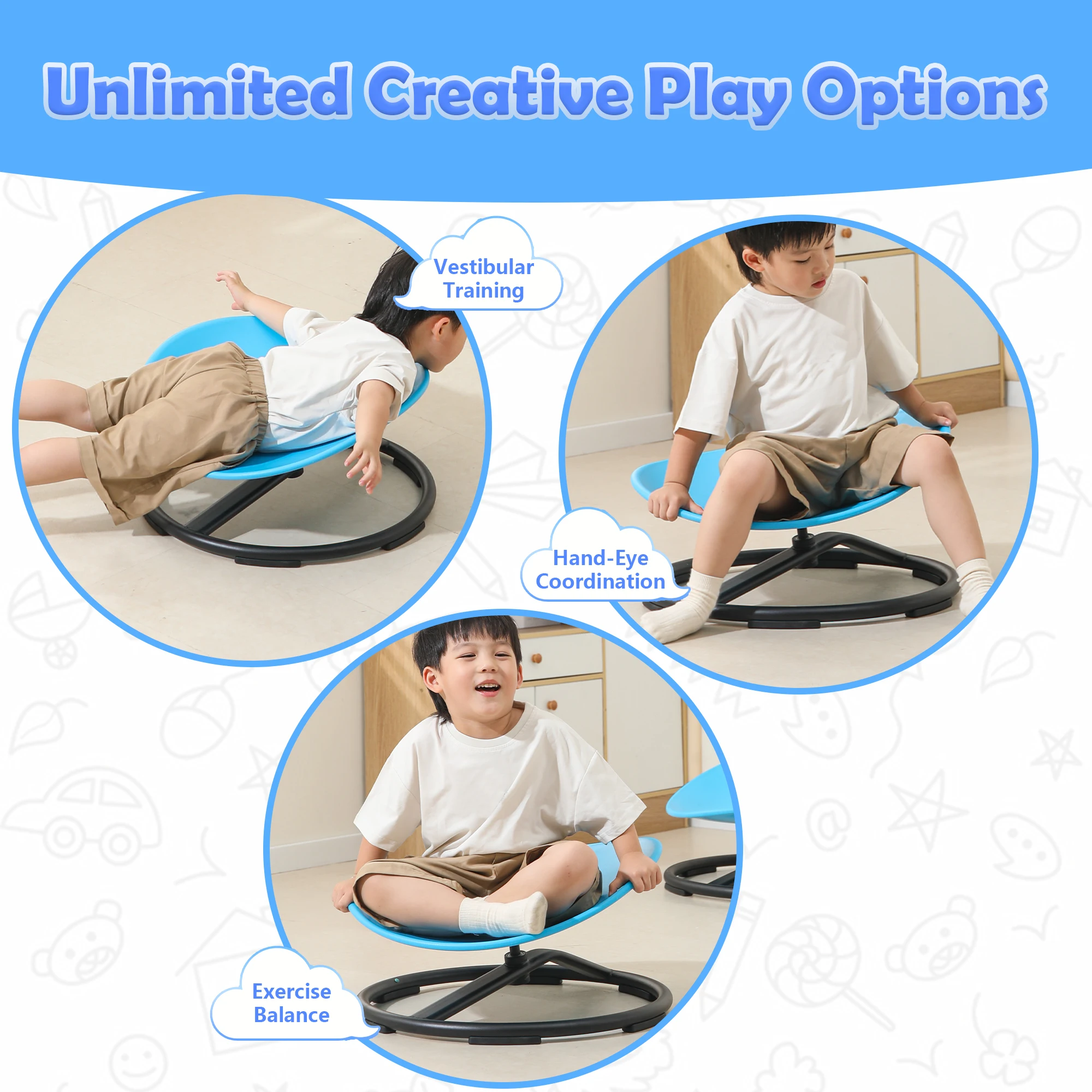 Kids Balance Swivel Chair 4