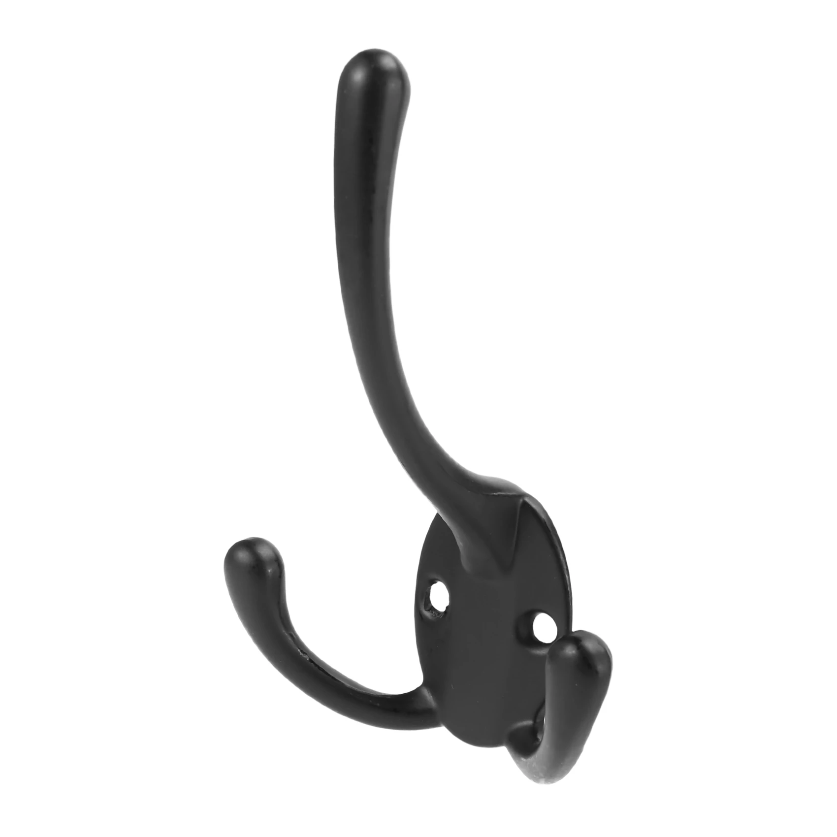 6PCS Big Heavy Duty Three Prongs Coat Hooks Wall Mounted with 12 Screws Retro Double Utility Rustic Hooks for Thick Coat