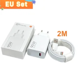 Enhanced Product Title: High - Speed 90W Turbo Charger with USB Type - C Cable - 90W EU with 2M