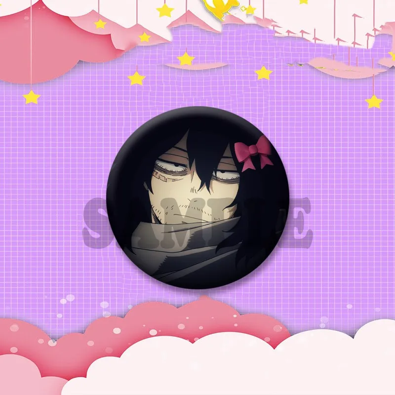 Game Anime Shota Aizawa Cosplay Abzeichen Pin SPTE Kunststoff Snap-in Brosche Zubehör Tasche Hut Deko Schmuck Geschenke – Detail 15