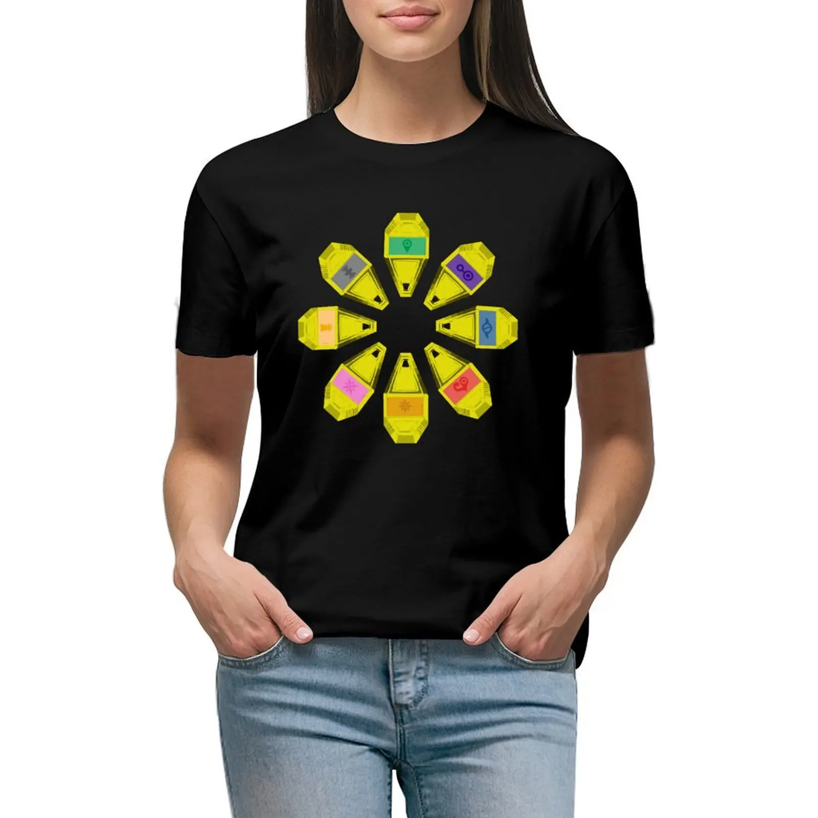 

Flower's Crests T-shirt aesthetic clothes anime clothes Woman fashion