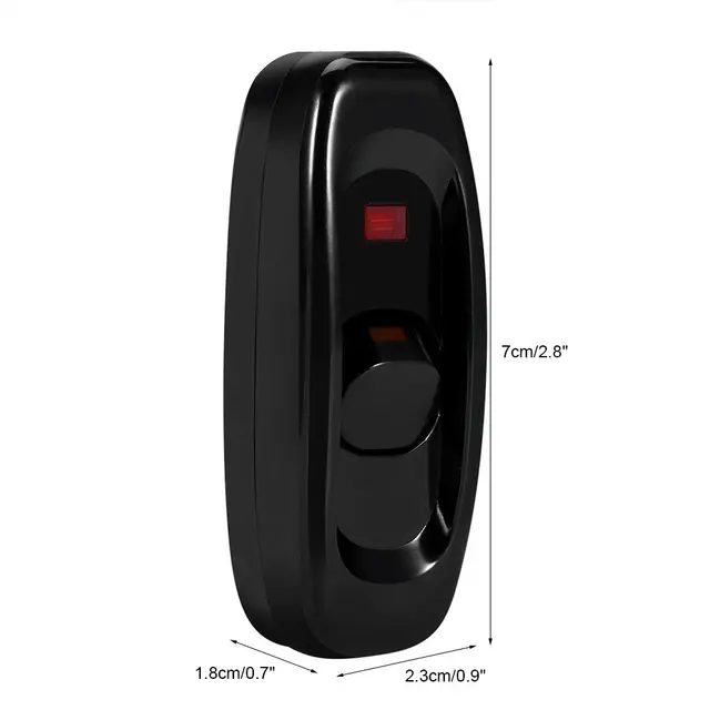Inline On/Off Rocker Switch - 250V 10A Cord Switch For Lamps, Lights, Easy Install