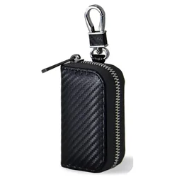 Car Key Signal Blocking Anti - Theft PU Leather Pouch (WHITE)