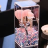1pc makeup organizer, transparent makeup brush storage box, makeup storage bucket, pen and pencil storage box 1