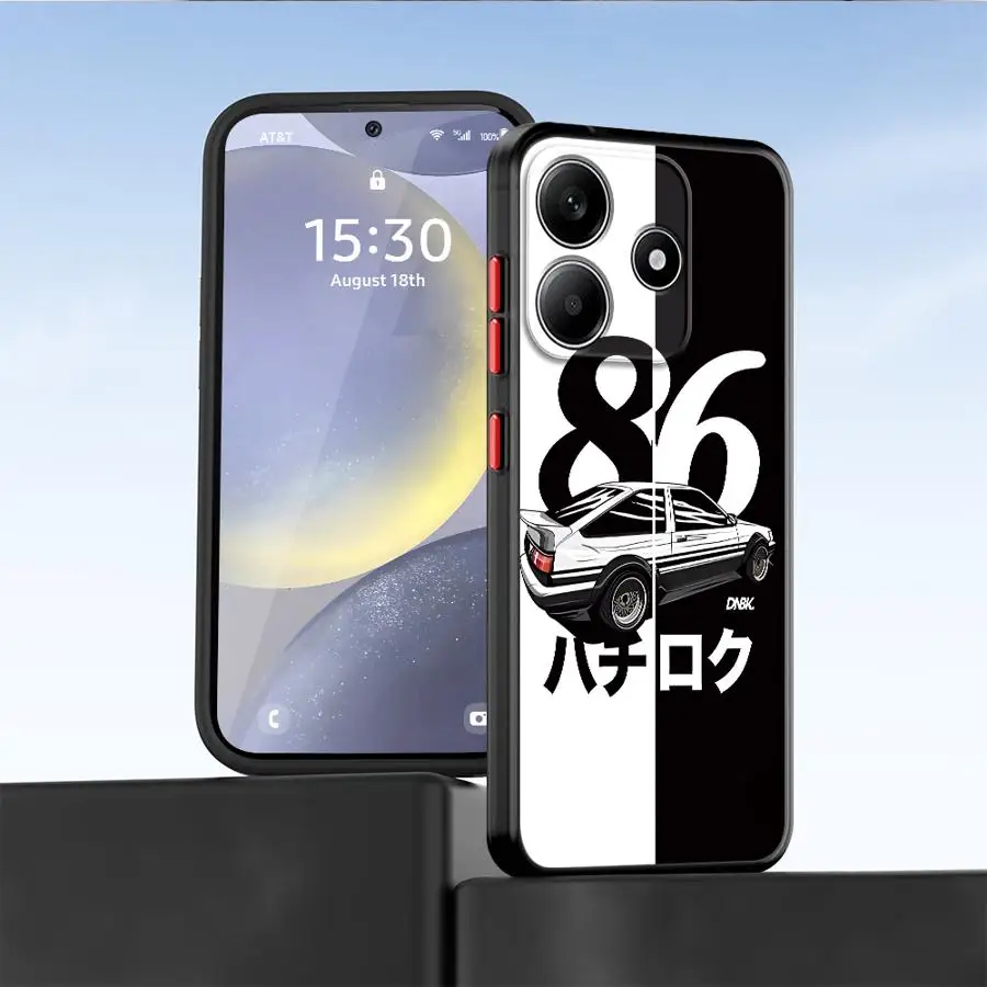 Anime-Inspired Initial D Design Back Phone Cover Case