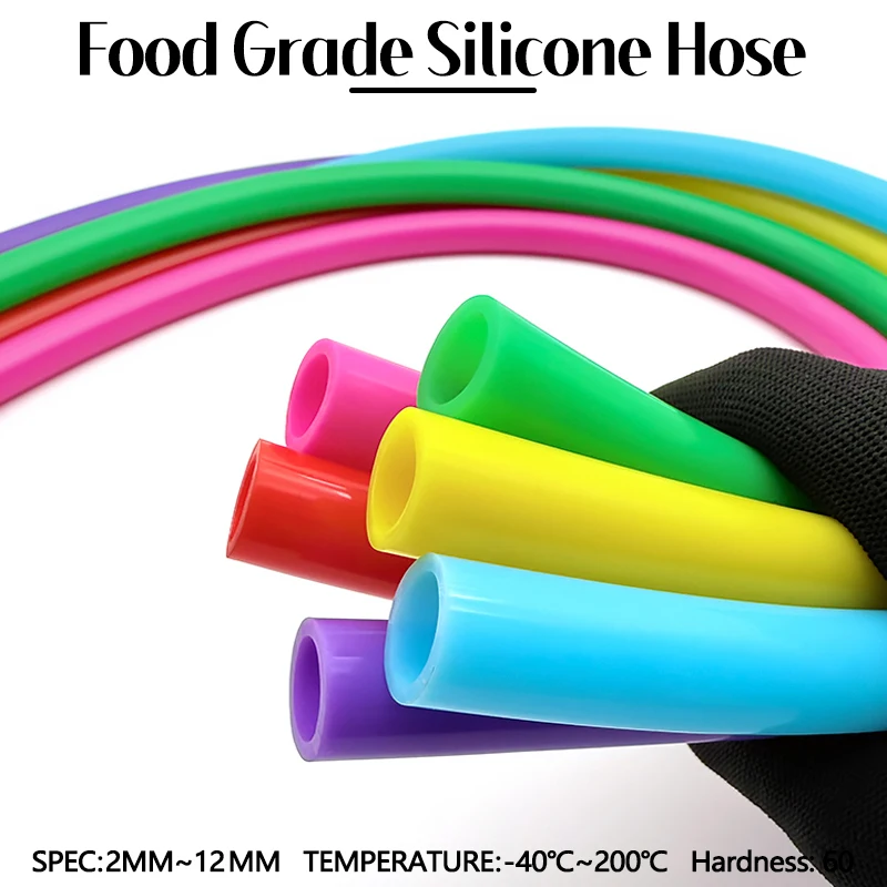 Flexible Food Grade Silicone Hose - Nontoxic, Colorful, Multipurpose Tubing