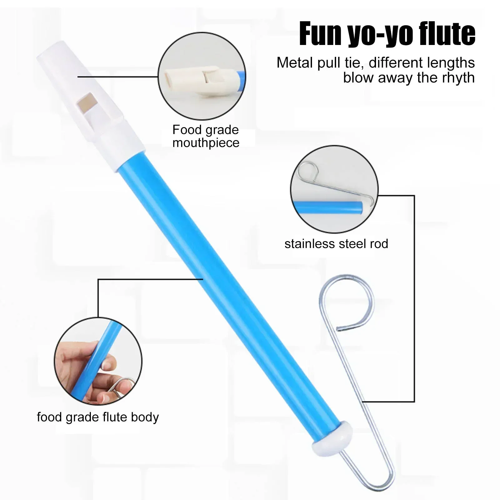 Kids Slide Whistle 1PC Musical Instrument Slide Whistle Toy Blowing Flute Children Classic Musical Toys for Kids Parent-Child Games Funny Gift