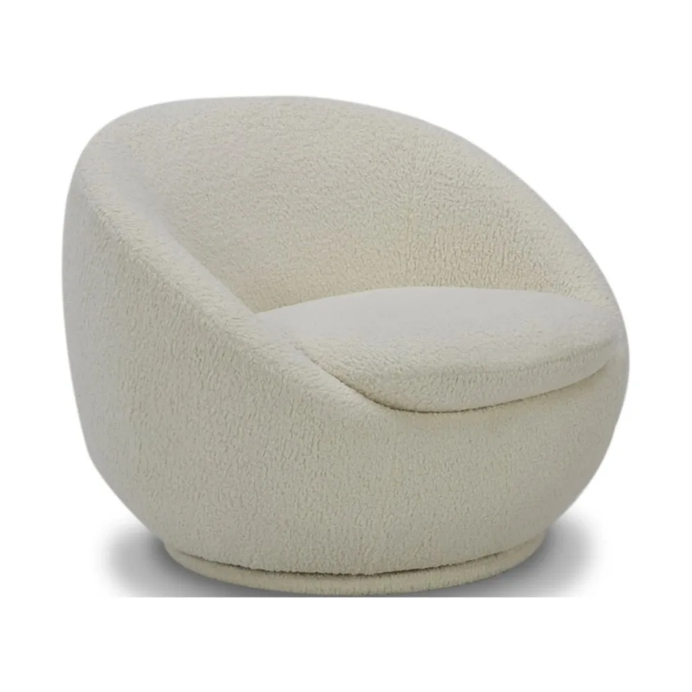 Cream Kids Sofa Lazy Floor Sofa Bedroom Single Person Lazy Floor Sofa Bedroom Single Person  Suede Chair Swivel Chair 4