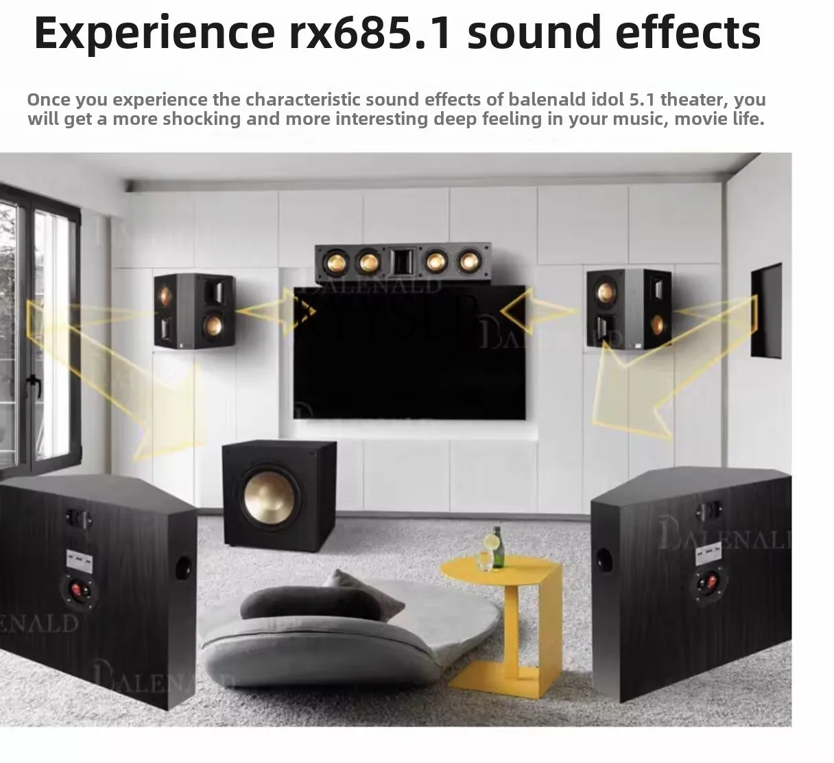 RX68 dipole horn high-frequency surround speaker wall mounted panoramic sound 5.1 home theater sound set