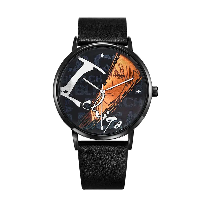 

Bleach Anime Watch Manga Role Kuchiki Byakuya Hitsugaya Toshiro Ulquiorra Waterproof Watch Action Figure Fan Gift