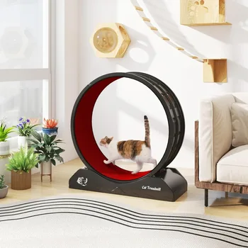 Carpeted Cat Exercise Wheel 1