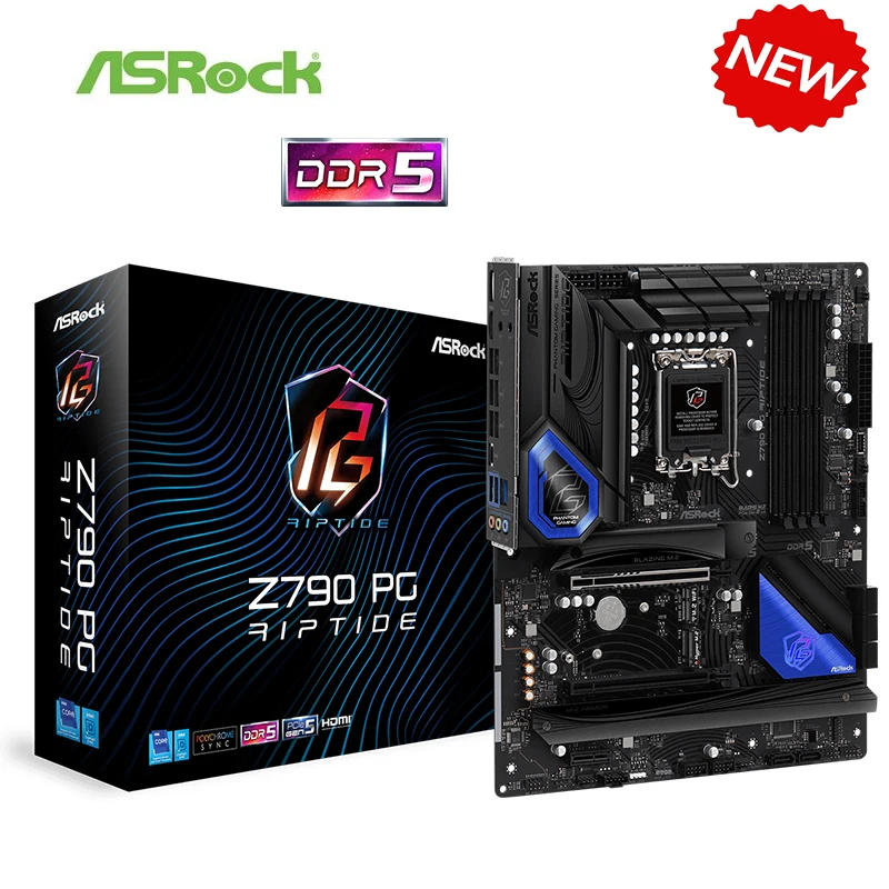 Scheda Madre 13Th & 12Th Gen Z790 Nuova Per Presa Scheda Madre Asrock Z790 Pg Riptide Scheda Madre Desktop Lga1700 Ddr5