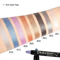 Bâton de crayon de fard à paupières noir foncé fumé, imperméable, nacré, mat, paillettes métalliques, surligneur, outil de maquillage 4