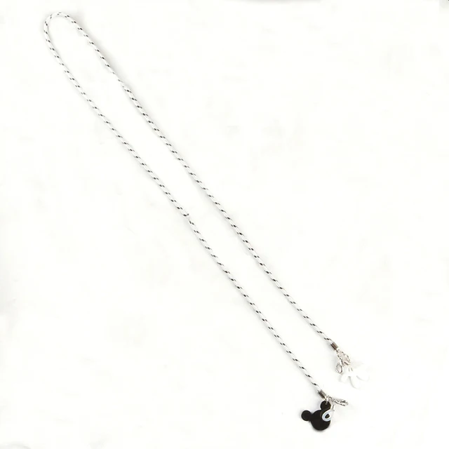 Face Mask Chain For Children Funny Cotton Glasses Lanyard Necklace Hangs Mouse Eyewear Chain Sunglasses Cord Jewelry Accessories White Lanyard