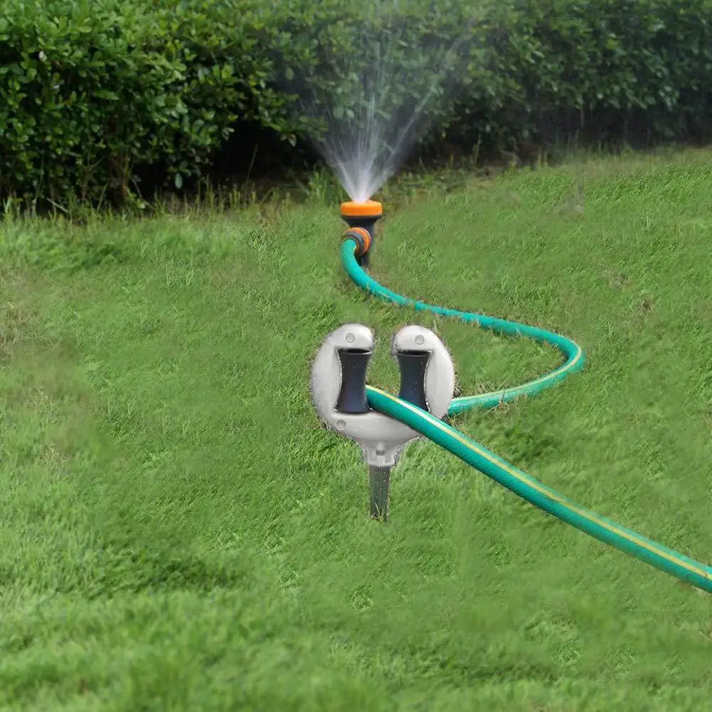 4 Guide Per Tubo Da Giardino Con Ruote - Picchetti Guida In Plastica, Per Tubo Acqua, Antipiega, Per Prato E Serra, Verde - 5