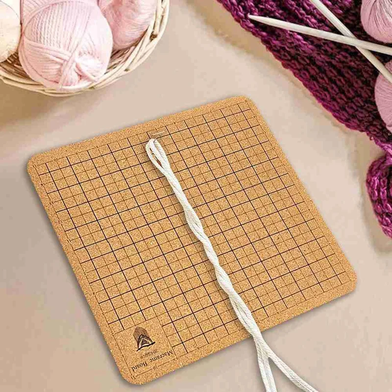 Braiding Board And Pin Set With Holder Double Sided Braiding Board,For Bracelets,Knotting Rope Macrame Kit-AU68