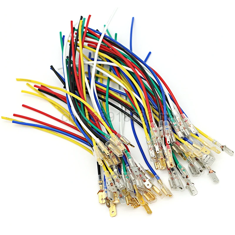 Innfeeltech 100 Pezzi Di Terminali A Crimpare A Vanga In Ottone Non Isolati, Larghezza Connettore 7,8 Mm Per Cavi Da 1,5 Mm² A 2,5 Mm² - Foto 12