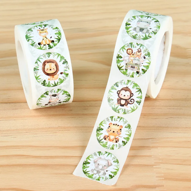 Description Picture 2 of itemJungle Animals Butterfly Stickers Toys Birthday Party Favors Boys Girls Kids Souvenir Guest Gifts Wedding Party Supplies Sticker