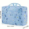 1pcs non-woven zou chrysanthemum storage bag, wide handle, smooth zipper, dustproof and mildew-proof, suitable for clothes, etc 5