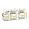 Seasoning box, household kitchen, combination set, glass seasoning jar, salt and pepper jar, storage box seasoning bottle jar 5