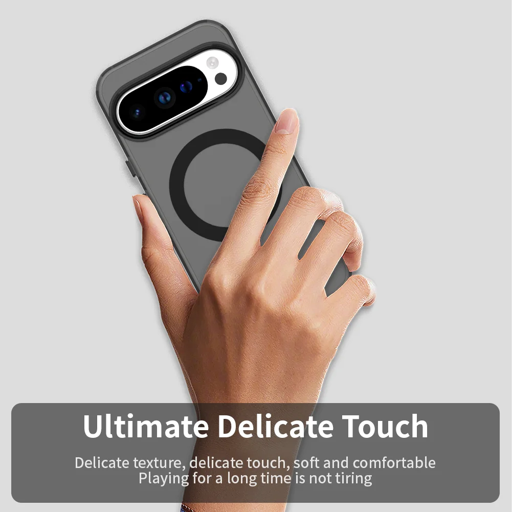 Magnetic Wireless Charging Case with Candy Colors and Transparent Back Shell